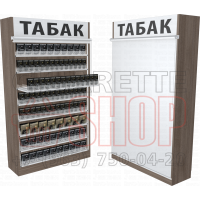 Шкаф с рулонными шторками для продажи табачных пачек восемь уровней полок