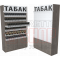 Шкаф с рулонными шторками для кальянного табака шесть уровней полок с тумбой для хранения товаров