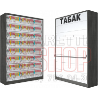 Шкаф для реализации электронных сигарет с восемью уровнями полок