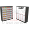 Торговый шкаф с синхронизированными дверями для электронных сигарет с шестью уровнями полок