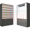 Шкаф с синхронизированными дверями для продажи электронных сигарет с шестью уровнями полки и подтоварной тумбой с выдвижными ящиками