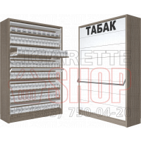 Торговый шкаф для реализации сигарет с восемью синхронными створками