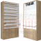 Шкаф для сигарет с восемью уровнями полок с синхронными створками с накопительной тумбой